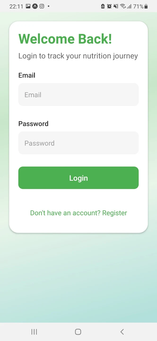 Registration Screenshot